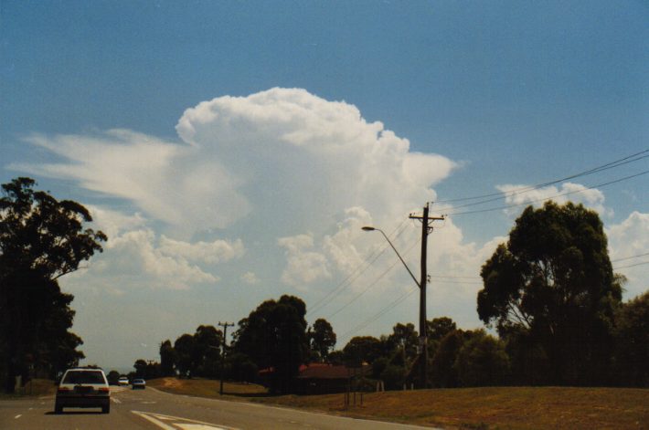 thunderstorm cumulonimbus_incus : St Marys, NSW   12 December 1998