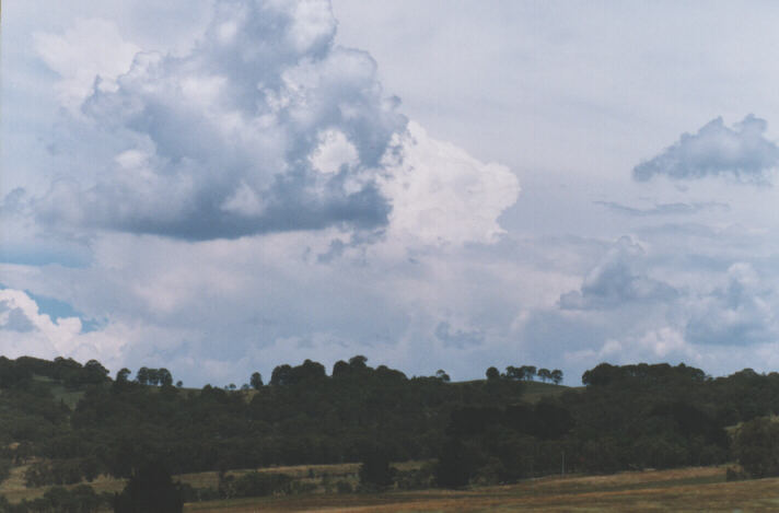 thunderstorm cumulonimbus_incus : west of Lithgow, NSW   26 December 1998