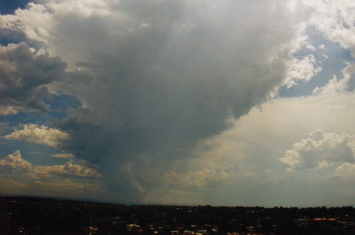 thunderstorm cumulonimbus_incus : Rooty Hill, NSW   4 March 1999