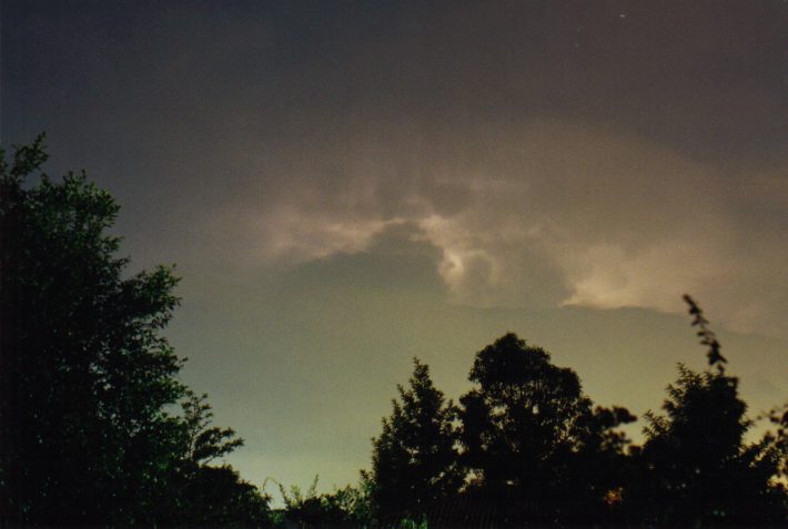 cumulonimbus supercell_thunderstorm : Oakhurst, NSW   14 April 1999