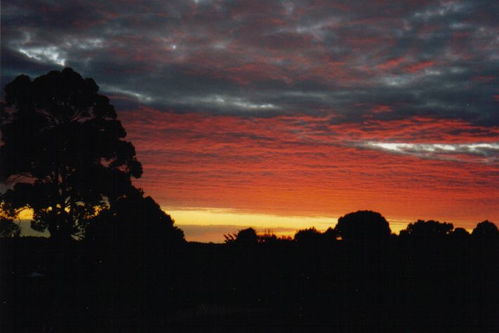 sunrise sunrise_pictures : Wollongbar, NSW   31 July 1999