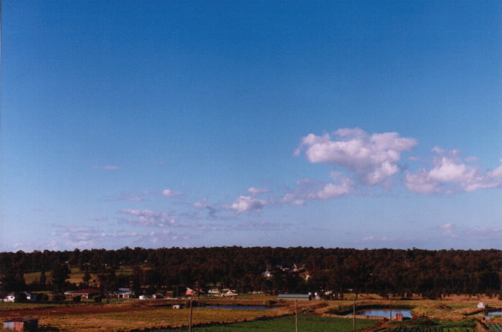 cumulus humilis : Schofields, NSW   31 August 1999