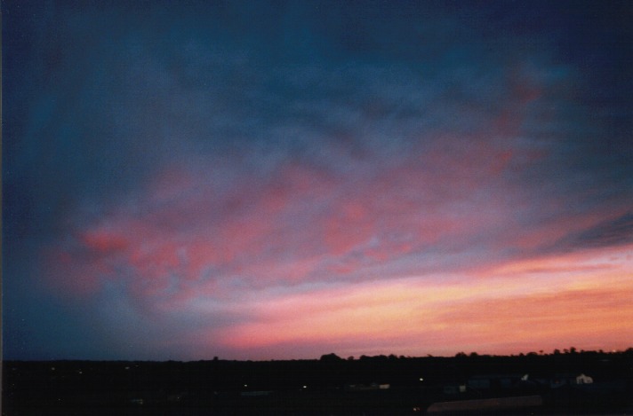 sunset sunset_pictures : Schofields, NSW   26 October 1999