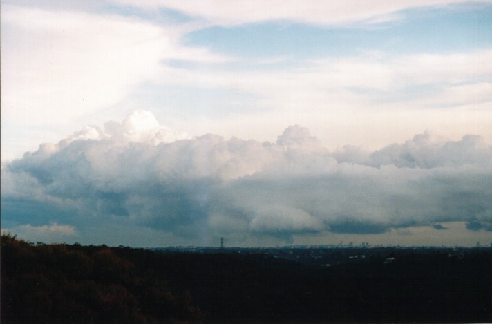 cumulonimbus thunderstorm_base : St Ives, NSW   31 October 1999