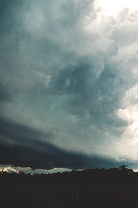 cumulonimbus supercell_thunderstorm : Corindi, NSW   5 November 2000