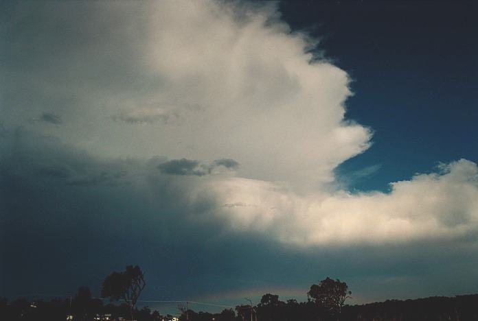 cumulonimbus supercell_thunderstorm : Corindi Beach, NSW   5 November 2000