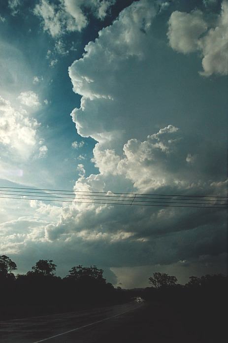 updraft thunderstorm_updrafts : S of Macksville, NSW   5 November 2000