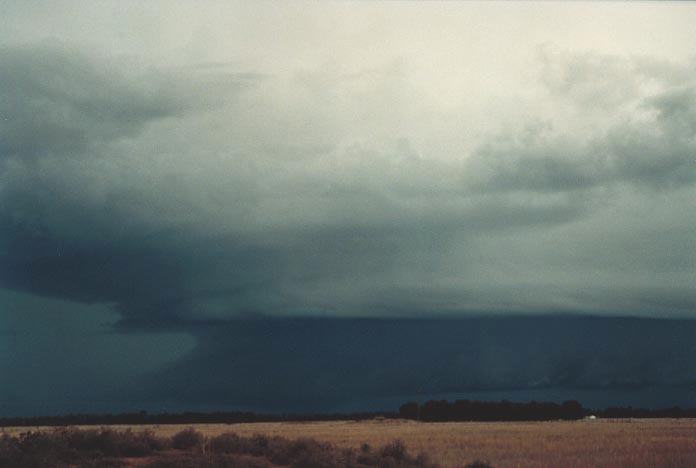 shelfcloud shelf_cloud : W of Chinchilla, Qld   20 November 2000