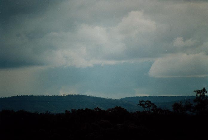 cumulonimbus thunderstorm_base : Anakie, Qld   22 November 2000