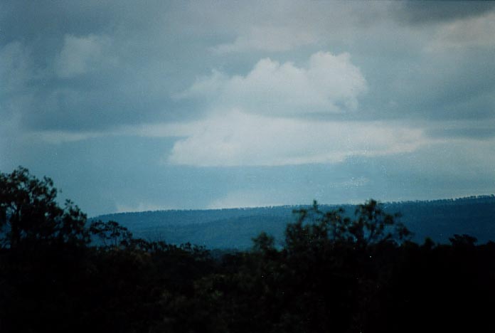 cumulonimbus thunderstorm_base : Anakie, Qld   22 November 2000