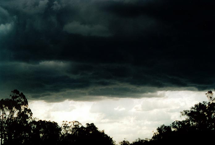 cumulonimbus thunderstorm_base : Inglewood, Qld   27 November 2000