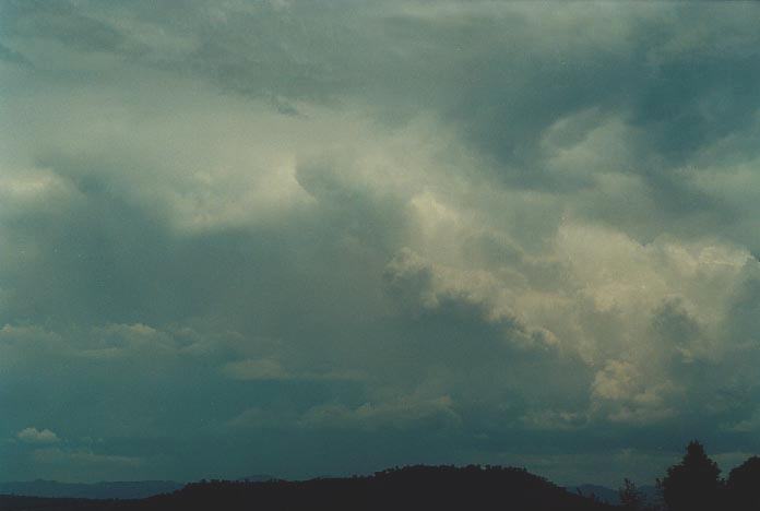 cumulonimbus thunderstorm_base : Quirindi lookout, NSW   29 November 2000