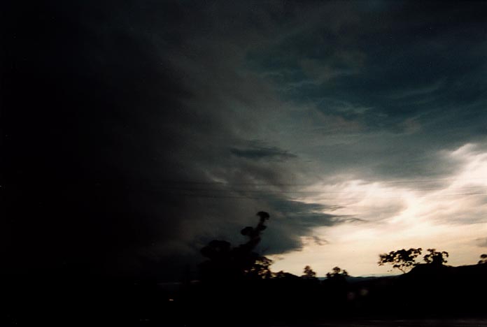 cumulonimbus thunderstorm_base : N of Singleton, NSW   29 November 2000