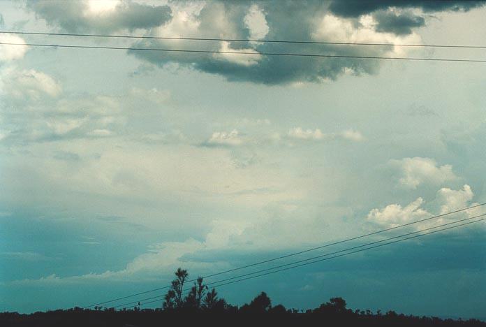 cumulonimbus thunderstorm_base : NW of Singleton, NSW   30 November 2000