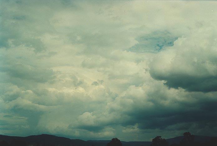 cumulonimbus thunderstorm_base : S of Tenterfield, NSW   1 December 2000