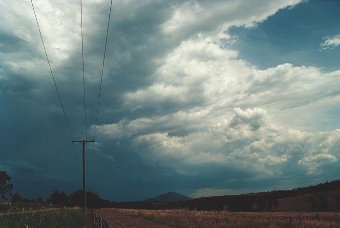 cumulonimbus supercell_thunderstorm : N of Jerrys Plains, NSW   6 December 2000