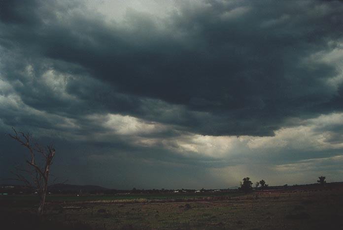 cumulonimbus thunderstorm_base : N of Muswellbrook, NSW   6 December 2000