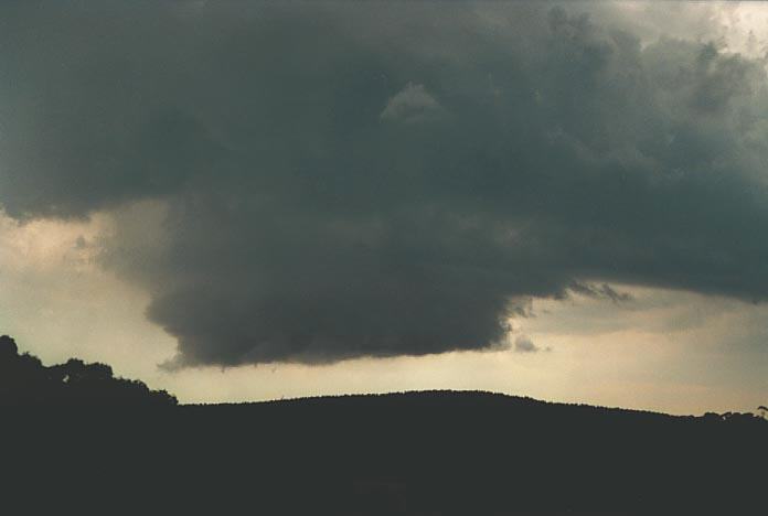 cumulonimbus thunderstorm_base : E of Oberon, NSW   7 January 2001