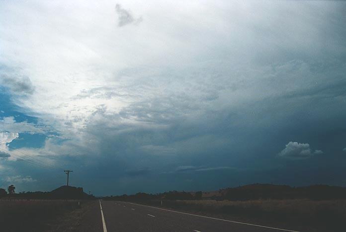 anvil thunderstorm_anvils : near Mullaley, NSW   8 January 2001