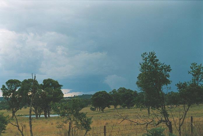 cumulonimbus thunderstorm_base : Wongwibinda, NSW   17 January 2001
