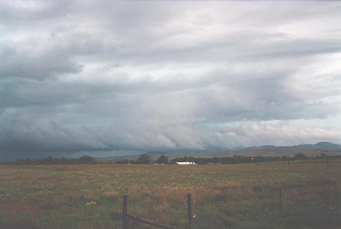 cumulonimbus thunderstorm_base : W of Lawton, Oklahoma, USA   19 May 2001