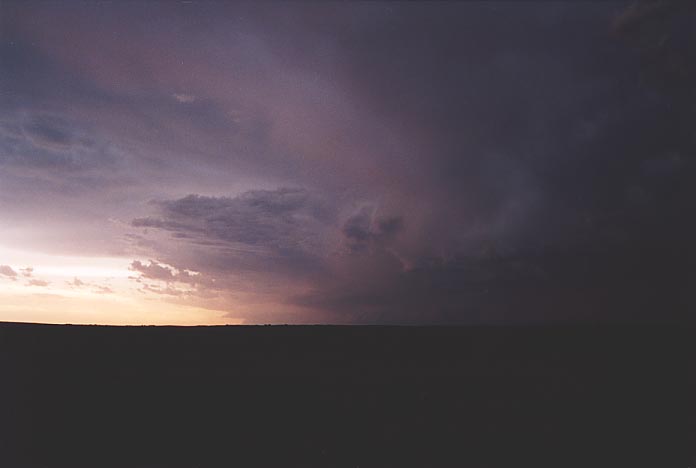 cumulonimbus thunderstorm_base : W of Woodward, Oklahoma, USA   27 May 2001