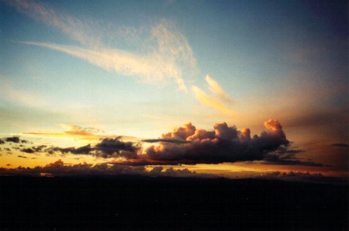 sunset sunset_pictures : McLeans Ridges, NSW   30 June 2001