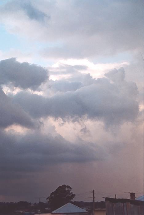 cumulonimbus thunderstorm_base : Schofields, NSW   12 July 2001