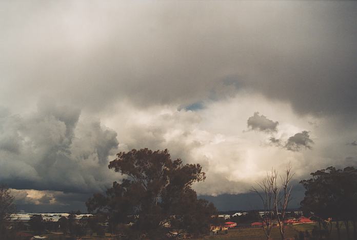 cumulonimbus thunderstorm_base : Evans High Blacktown, NSW   12 September 2001