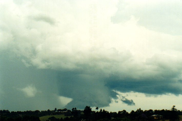 cumulonimbus thunderstorm_base : near Lismore, NSW   11 November 2001