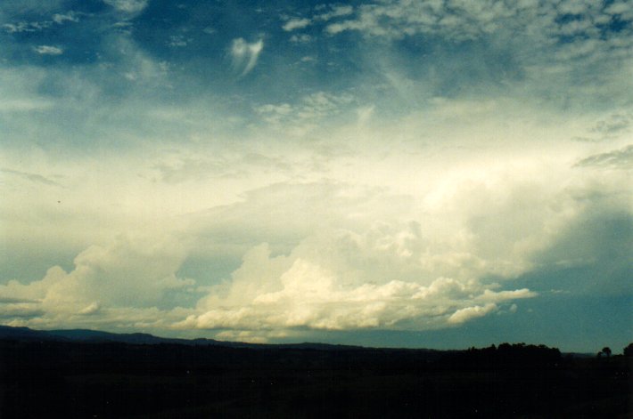 cumulonimbus supercell_thunderstorm : McLeans Ridges, NSW   11 November 2001