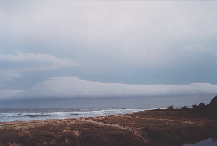 pileus pileus_cap_cloud : Hallidays Point, NSW   24 November 2001
