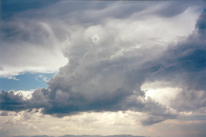 anvil thunderstorm_anvils : N of Casino, NSW   30 December 2001