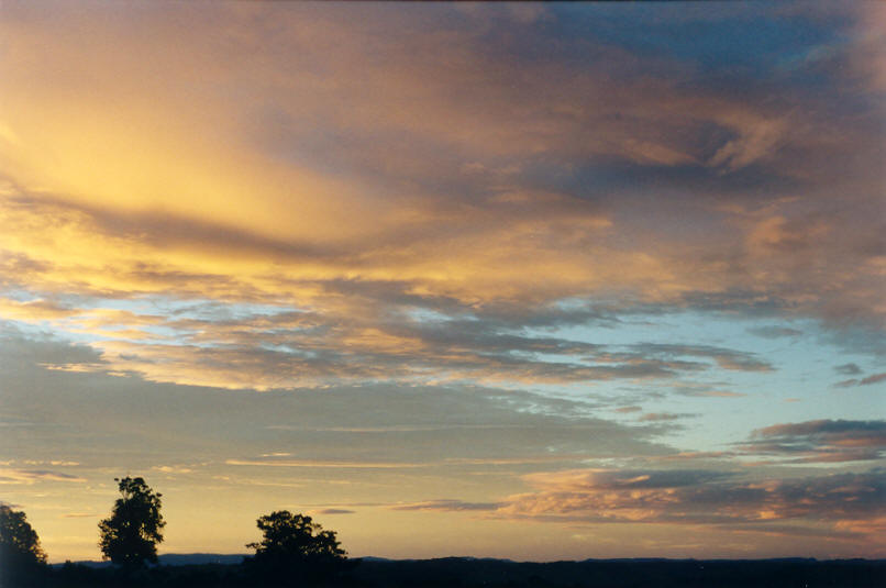 altostratus altostratus_cloud : McLeans Ridges, NSW   7 January 2002