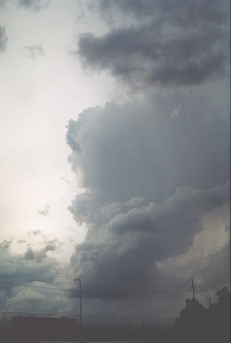 thunderstorm cumulonimbus_incus : Westmead, NSW   16 February 2002