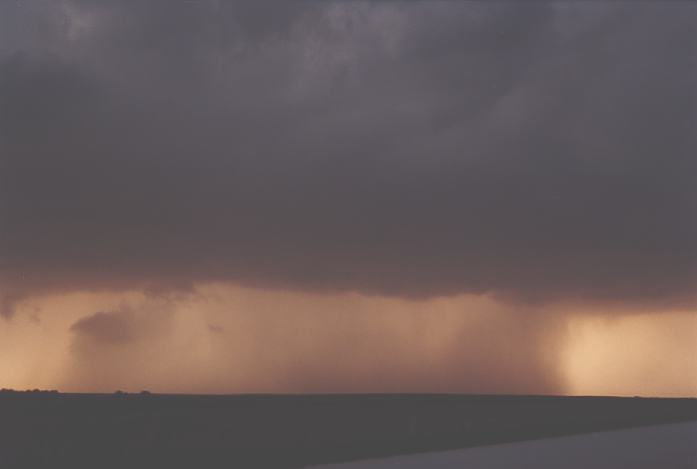 cumulonimbus thunderstorm_base : E of Plainville, Kansas, USA   22 May 2002