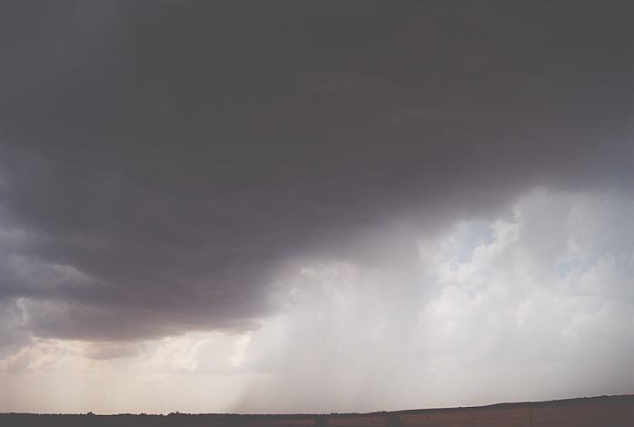 cumulonimbus thunderstorm_base : NE of Childress, Texas, USA   24 May 2002