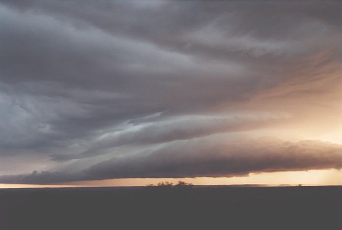 wallcloud thunderstorm_wall_cloud : near Shawville, Texas, USA   27 May 2002