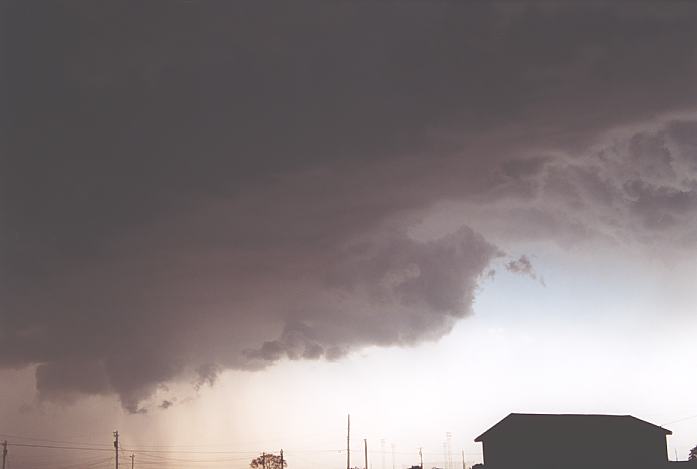 cumulonimbus thunderstorm_base : Odessa, Texas, USA   28 May 2002