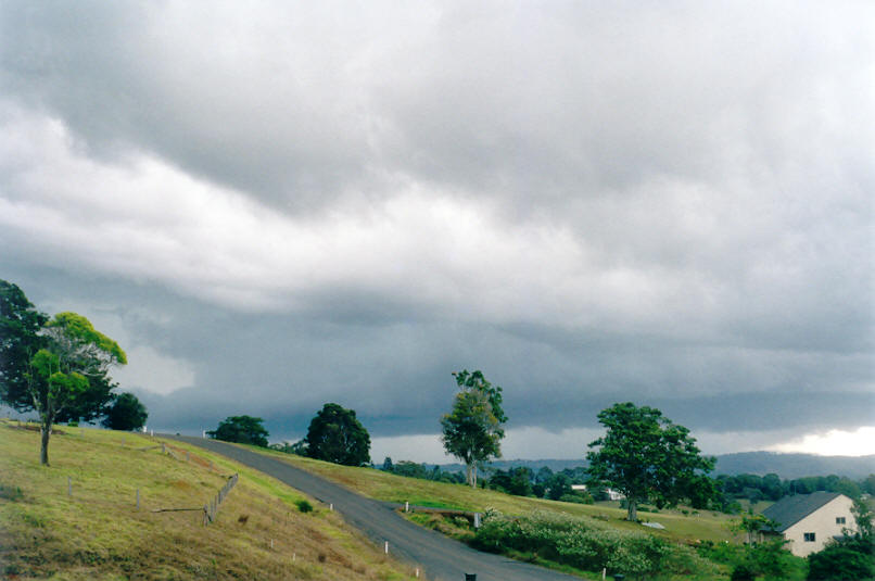 cumulonimbus thunderstorm_base : McLeans Ridges, NSW   23 August 2002