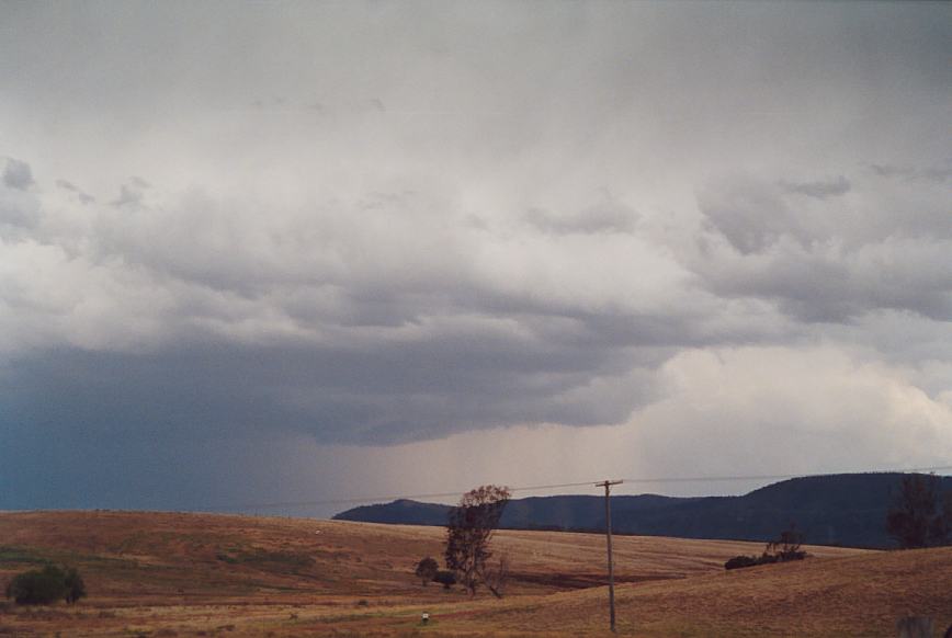 cumulonimbus thunderstorm_base : Jerrys Plains, NSW   13 October 2002