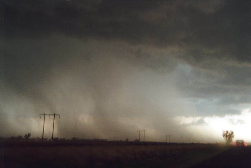 cumulonimbus thunderstorm_base : N of Gunnedah, NSW   23 December 2002