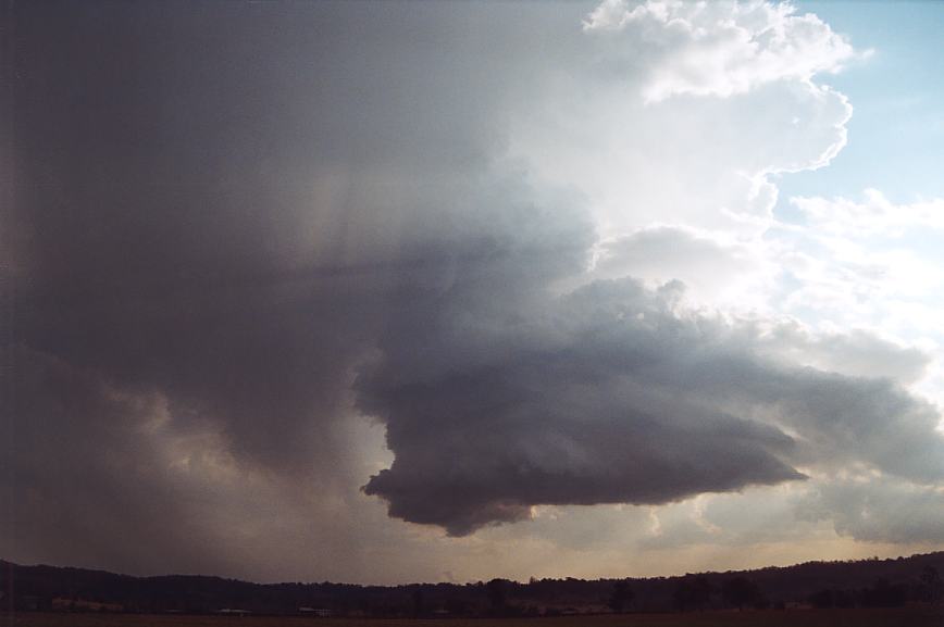 cumulonimbus supercell_thunderstorm : Camden, NSW   12 February 2003