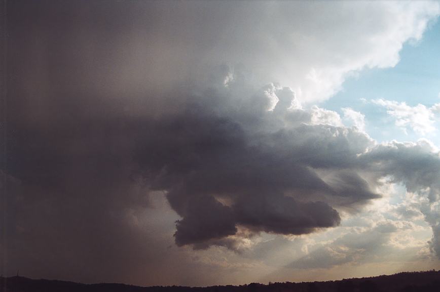 cumulonimbus supercell_thunderstorm : Camden, NSW   12 February 2003