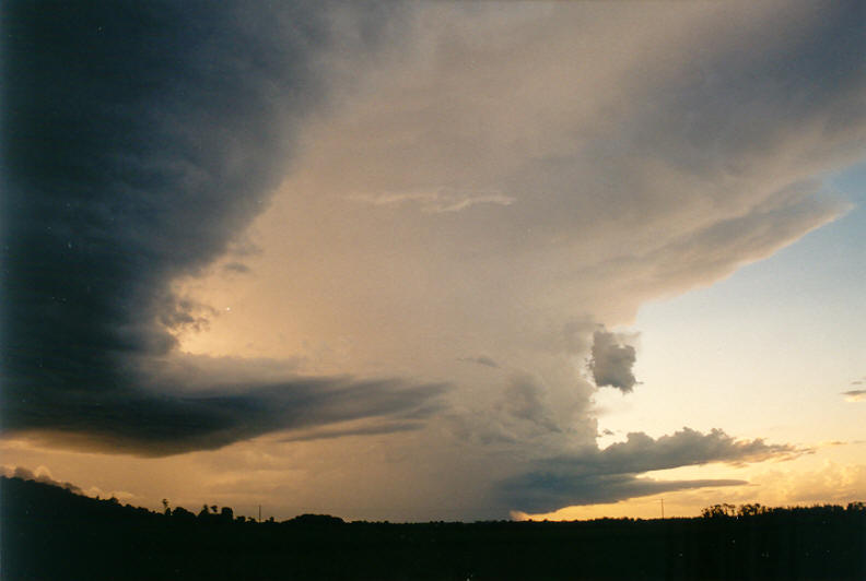 cumulonimbus thunderstorm_base : Coraki, NSW   22 March 2003