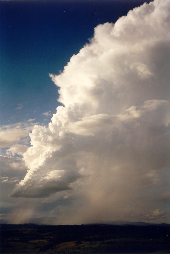 thunderstorm cumulonimbus_incus : McLeans Ridges, NSW   22 March 2003