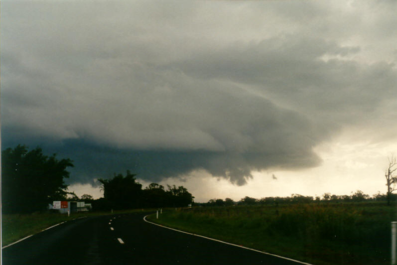 cumulonimbus thunderstorm_base : E of Casino, NSW   23 March 2003