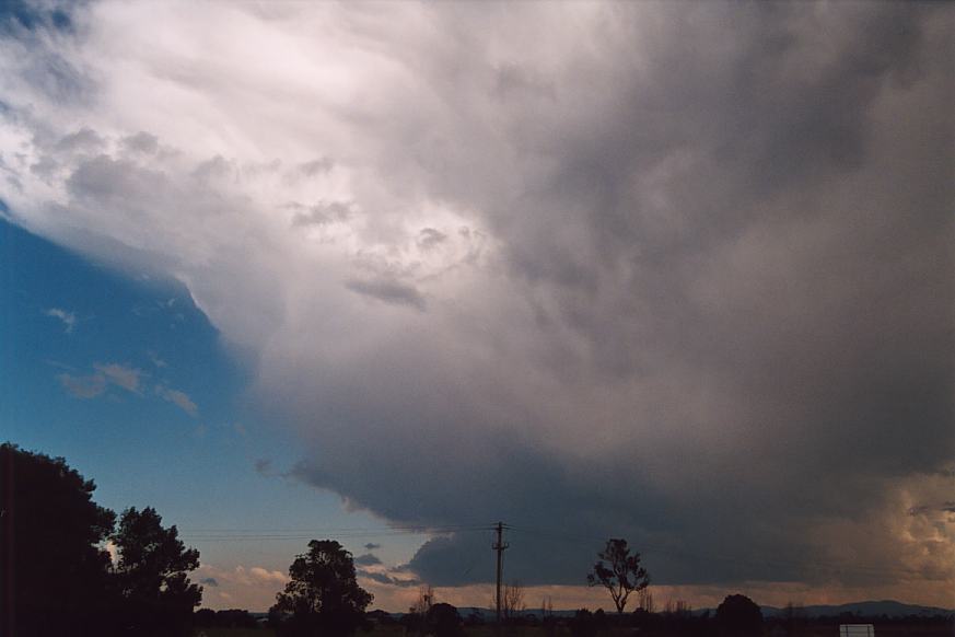 cumulonimbus thunderstorm_base : Taree, NSW   30 March 2003