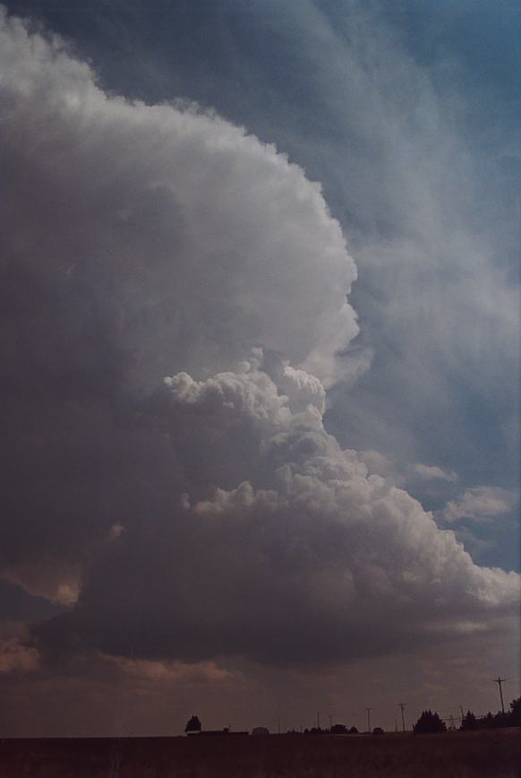 cumulonimbus thunderstorm_base : Earth, Texas, USA   3 June 2003