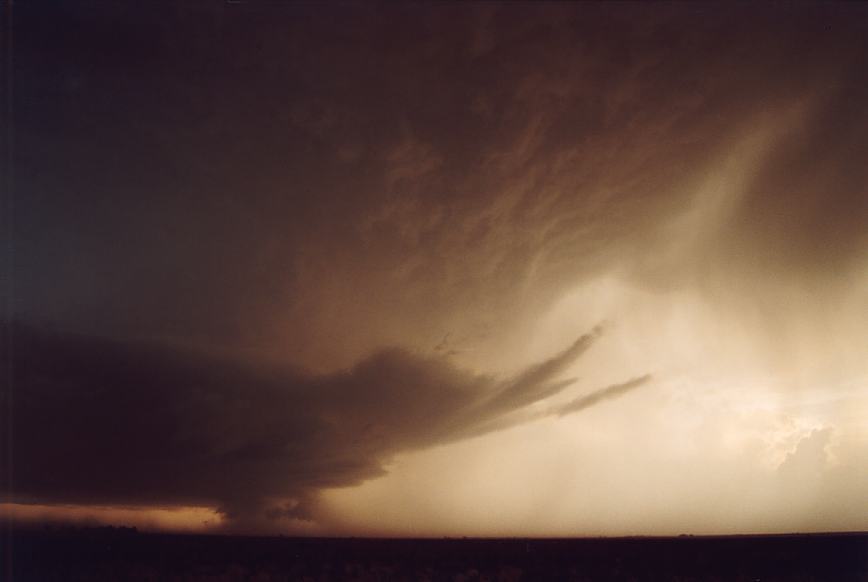 cumulonimbus supercell_thunderstorm : Littlefield, Texas, USA   3 June 2003